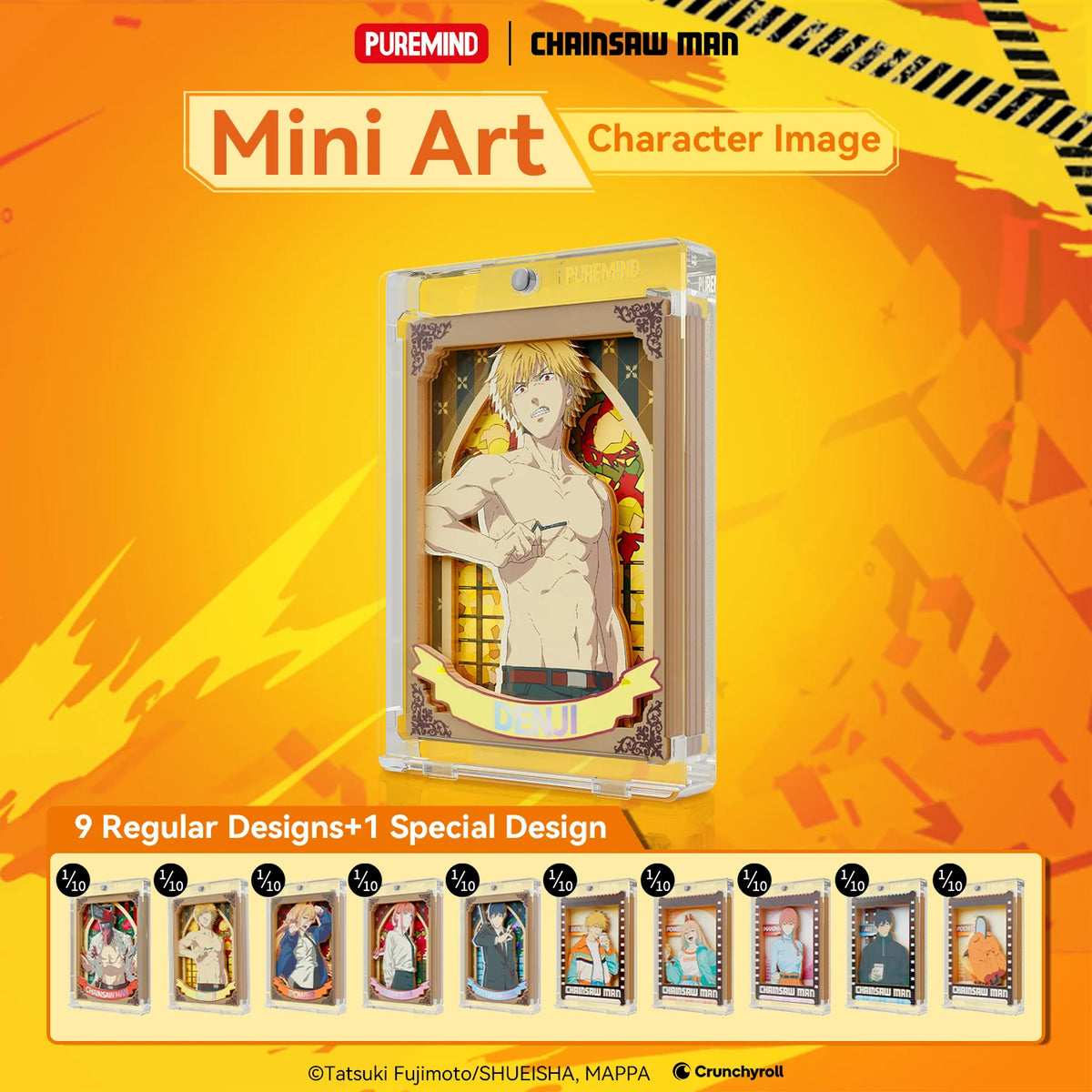 PUREMIND x CHAINSAW MAN - Sorcery Prism Pane Series Mini Art Blind Box gallery image 1