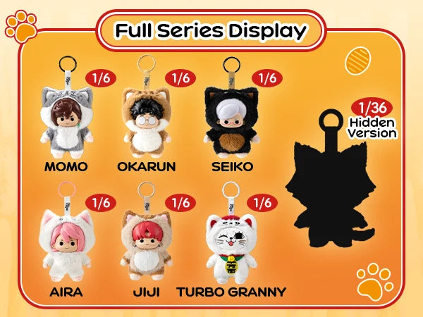 PUREMIND x DAN DA DAN - Meow Mission Vinyl Plush Blind Box gallery image 5