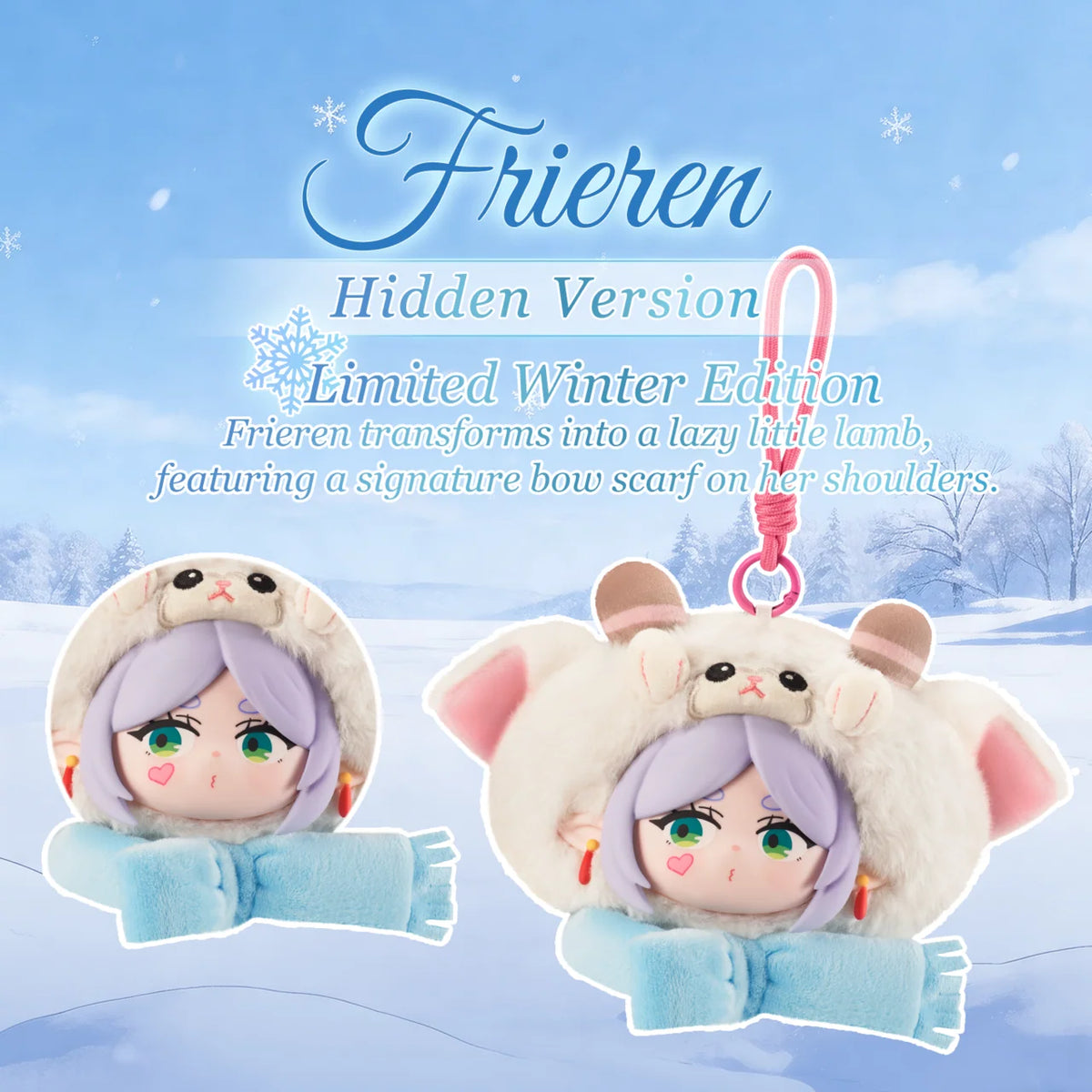 PUREMIND x FRIEREN - Animal Party Series Vinyl Plush Keyring Blind Box gallery image 9