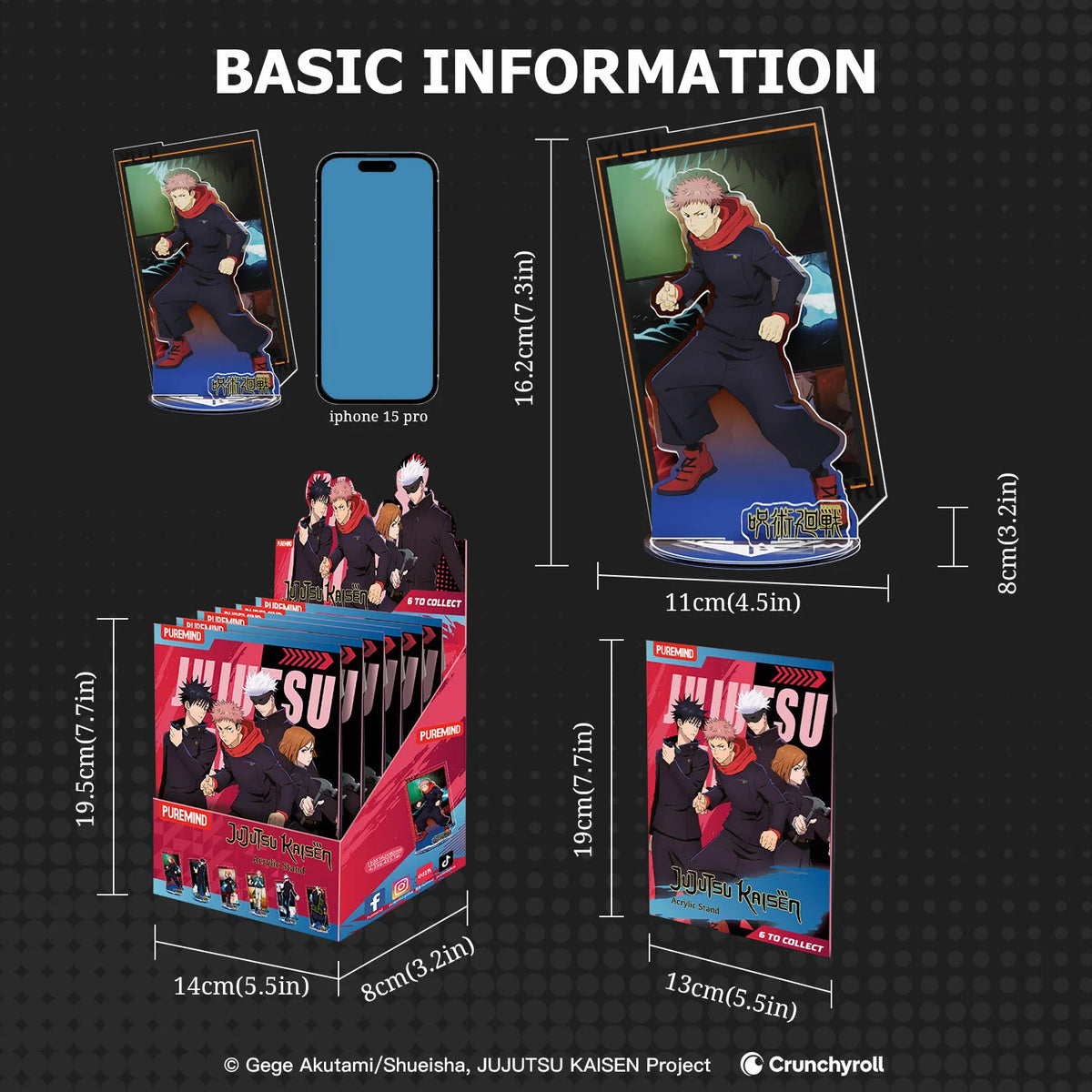 PUREMIND x JUJUTSU KAISEN - Acrylic Stand Blind Bag gallery image 7