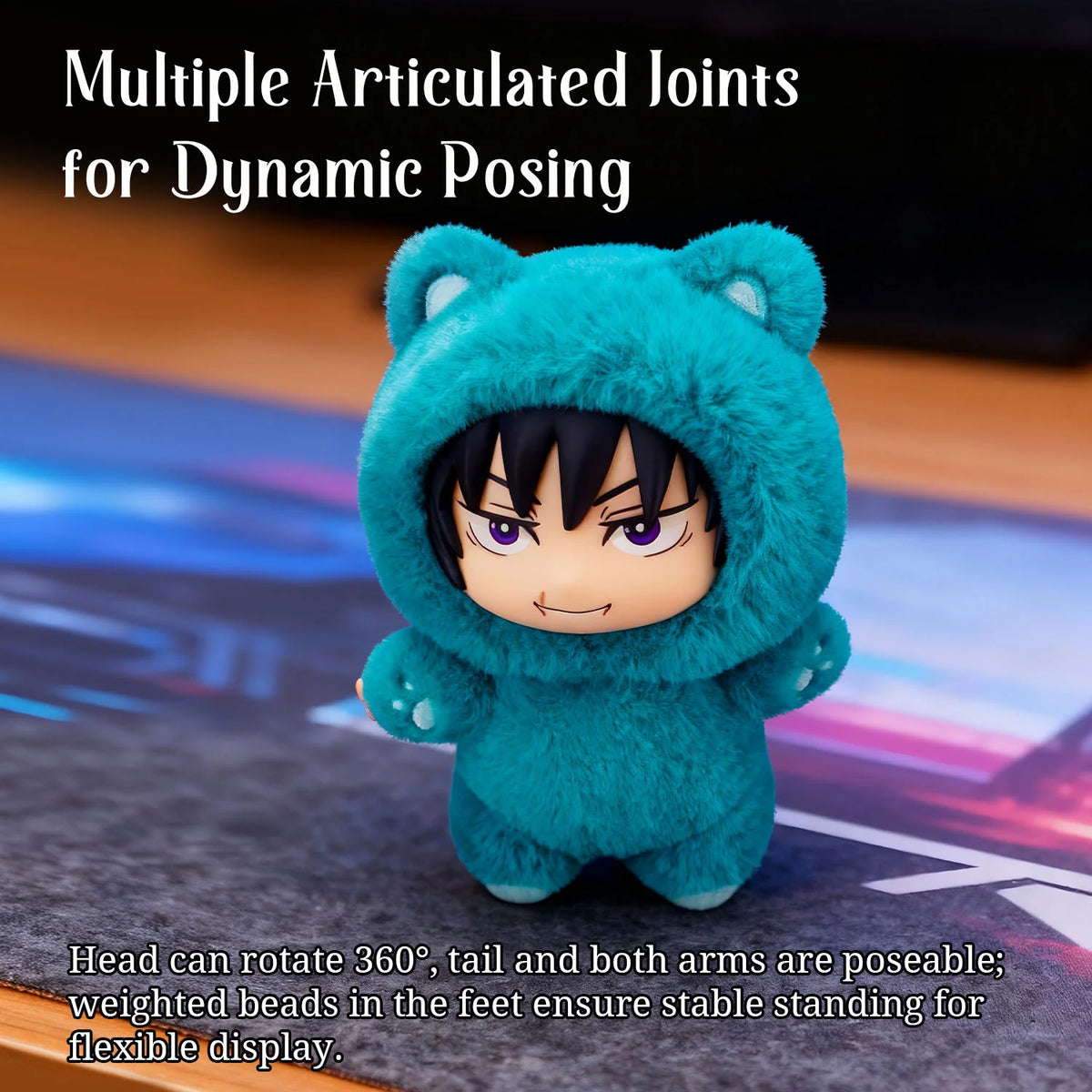PUREMIND x JUJUTSU KAISEN - Cat Ear Plush Series Vinyl Plush Keyring Blind Box gallery image 4