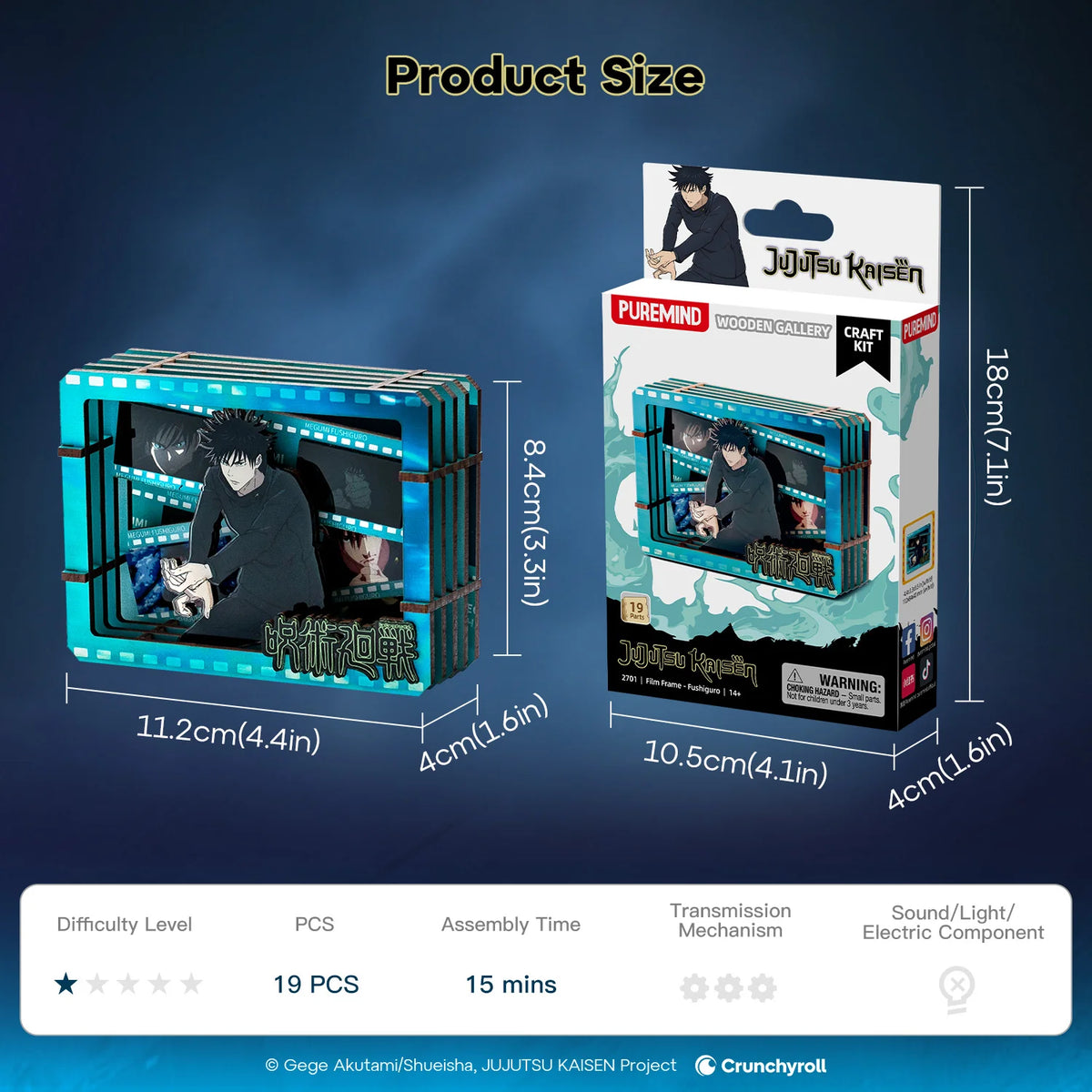 PUREMIND x JUJUTSU KAISEN - Film Frame Series Wooden Gallery gallery image 8