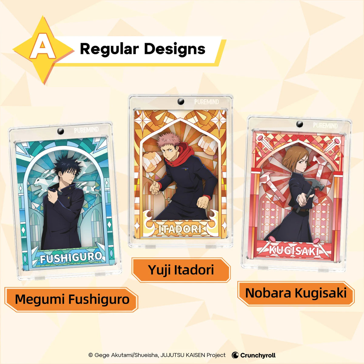PUREMIND x JUJUTSU KAISEN - Sorcery Prism Pane Series Mini Art Blind Box gallery image 3