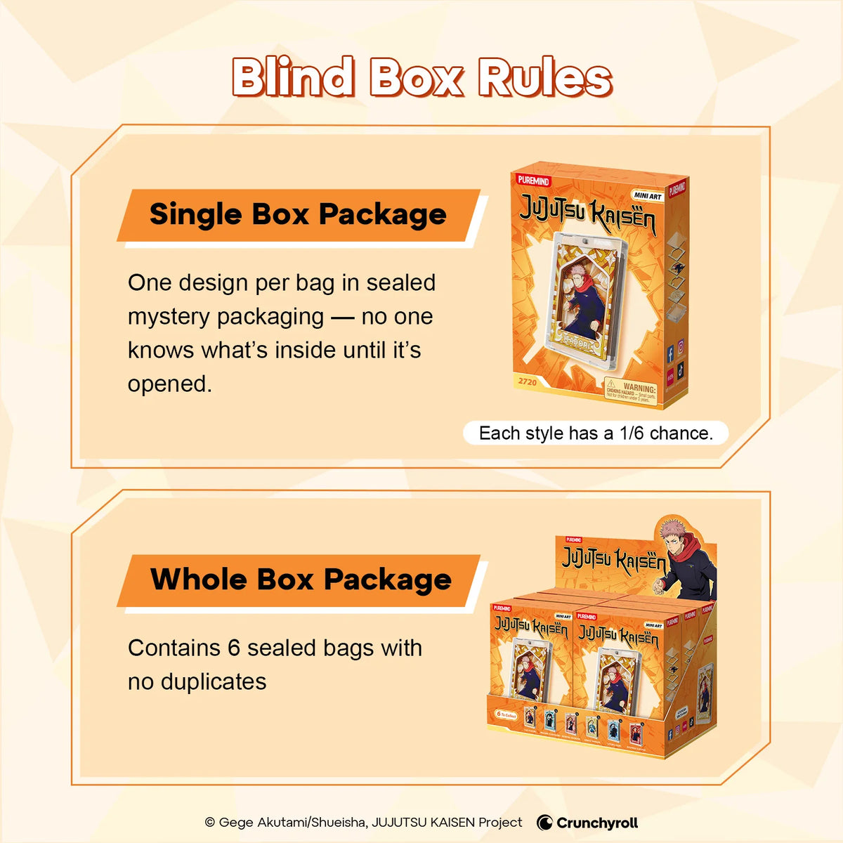 PUREMIND x JUJUTSU KAISEN - Sorcery Prism Pane Series Mini Art Blind Box gallery image 10