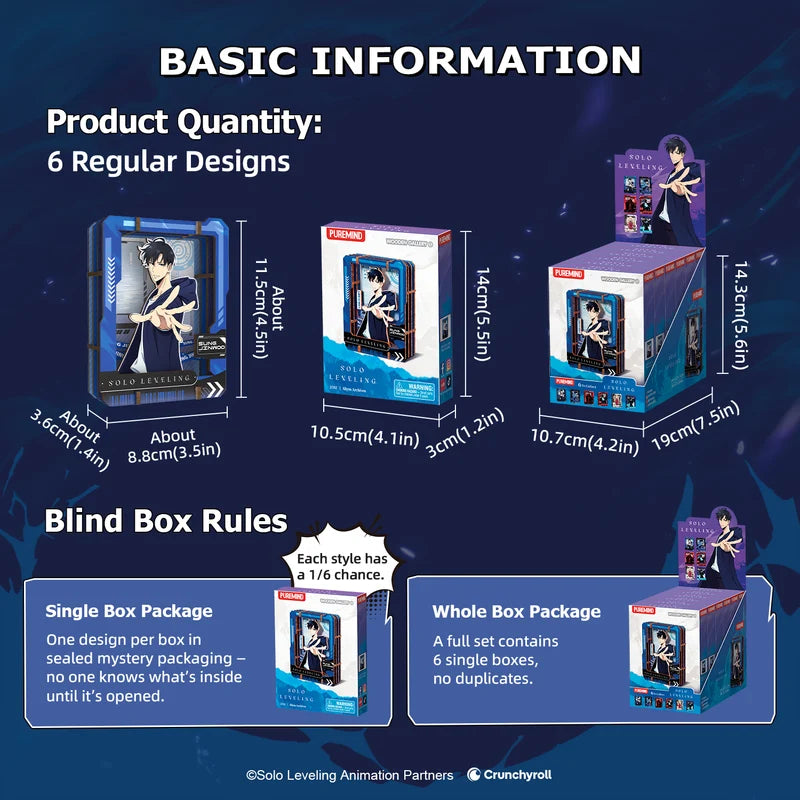 PUREMIND x SOLO LEVELING - Wooden Gallery Blind Box gallery image 1