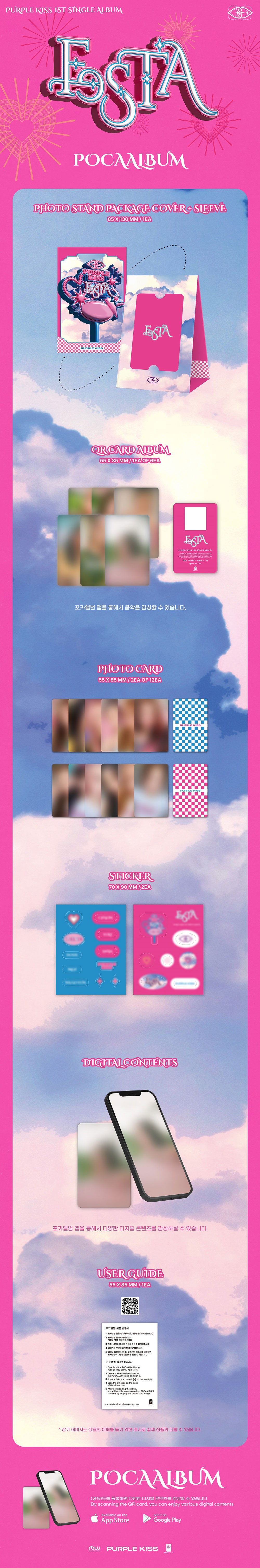 PURPLE KISS - FESTA [1st Single Album - POCA Ver.]