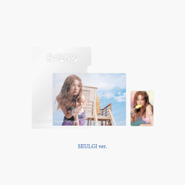 Red Velvet Postcard and Hologram Photocard Set Summer Mini Album Velvet Summer Official MD SEULGI Ver - main image
