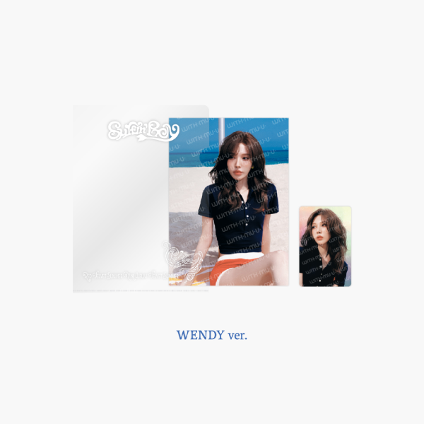 Red Velvet Postcard and Hologram Photocard Set Summer Mini Album Velvet Summer Official MD WENDY Ver - main image