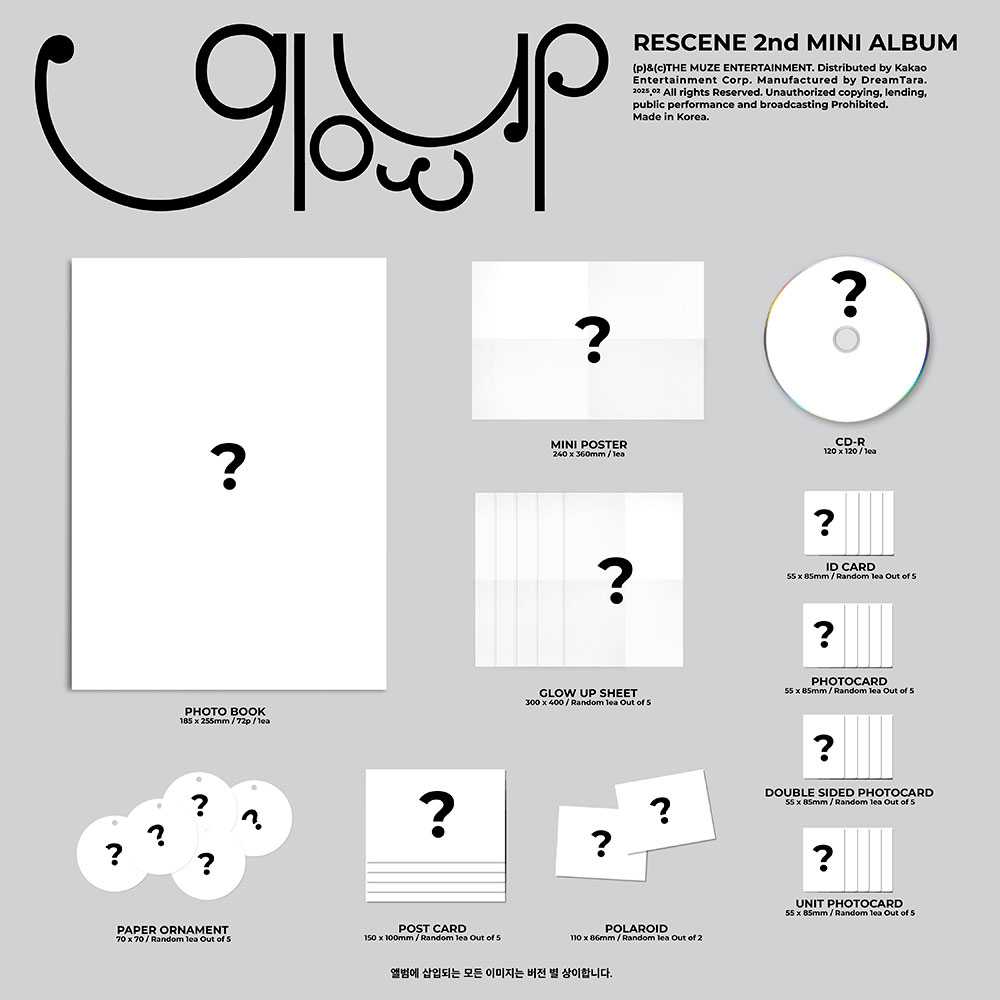 rescene Glow Up サイン入りアルバム jp.ktown4u.com : [2CD セット] RESCENE - ミニアルバム2集