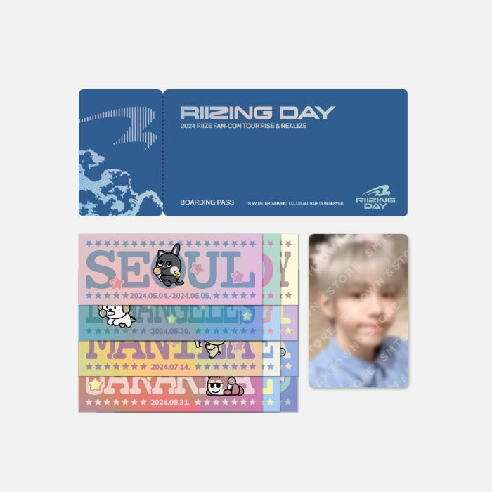 RIIZE Boarding Pass Set 2024 RIIZE FANCON RIIZING DAY FINALE Official MD - main image