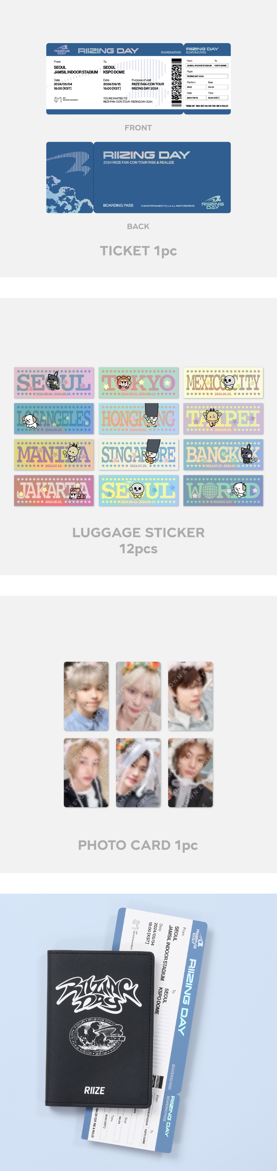 RIIZE - Boarding Pass Set [2024 FAN-CON 'RIIZING DAY' FINALE RIIZE - Boarding Pass Set [2024 FAN-CON 'RIIZING DAY' FINALE