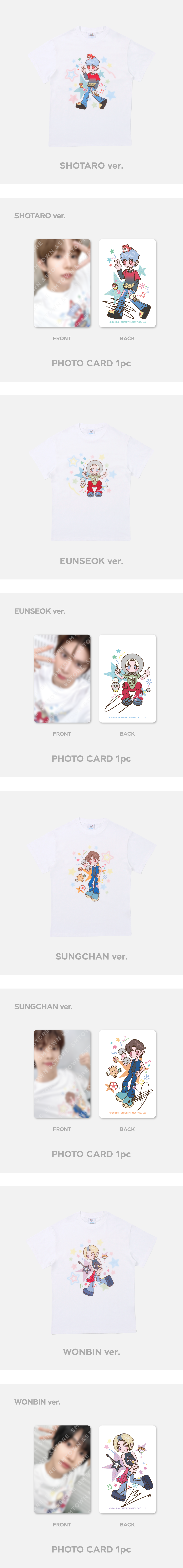 RIIZE - Character T-Shirt Set [2024 FAN-CON 'RIIZING DAY' FINALE