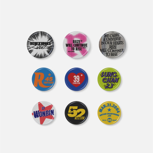 RIIZE Pin Button Set 2025 RIIZE Concert Tour RIIZING LOUD Official MD - Main Image