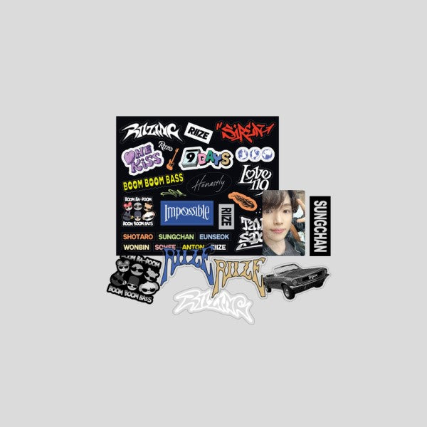 RIIZE Removable Laptop Deco Sticker Set 2024 RIIZING Official MD main image