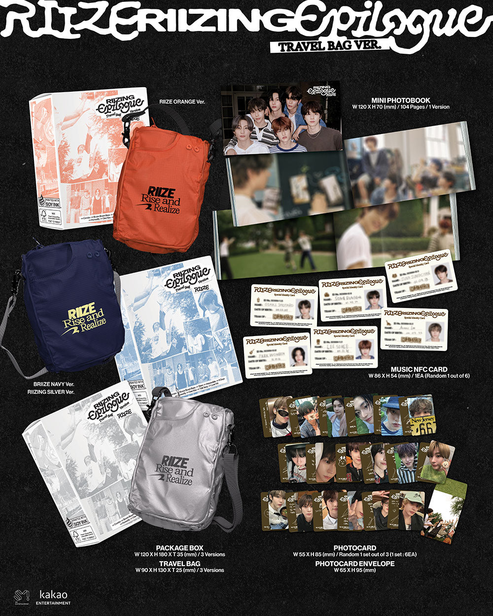 RIIZE - RIIZING : Epilogue [1st Mini Album - Travel Bag Ver.] (Limited Edition)