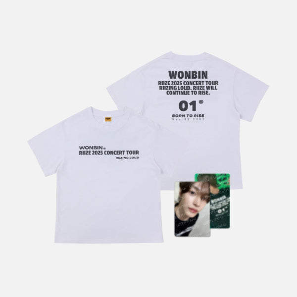 RIIZE T-Shirt Set White 2025 RIIZE Concert Tour RIIZING LOUD Official MD - Main Image