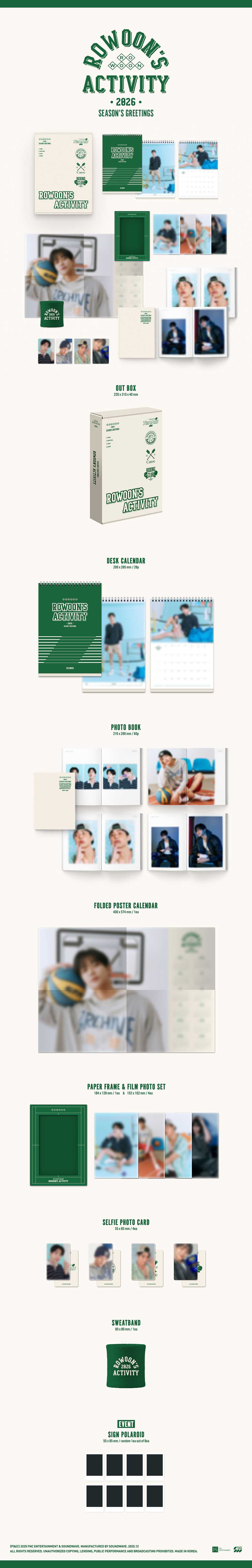[PRE-ORDER] RO WOON - 2026 Season's Greetings [RO WOON'S ACTIVITY]