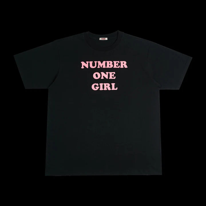 ROSE NUMBER ONE GIRL Black T Shirt rosie APT Official MD - main image