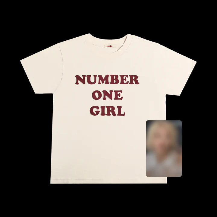 [宅送] ROSÉ - Official APT [rosie (White) T-Shirt GIRL ONE NUMBER アイドル