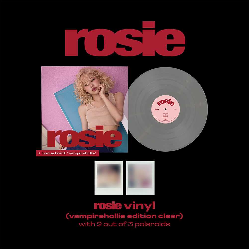 BLACKPINK ROSE ROSIE VINYL CLEAR LP レコード ROSÉ - rosie [1st Album - Vampirehollie Edition Clear LP Ver.] - K