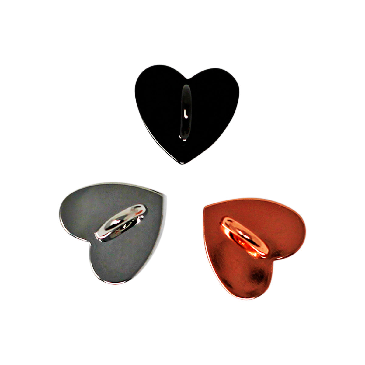 Phone Keyring Attachment Hook - Heart (3 Count)