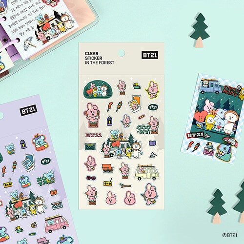 BT21 - IN THE FOREST Clear Sticker Main Image