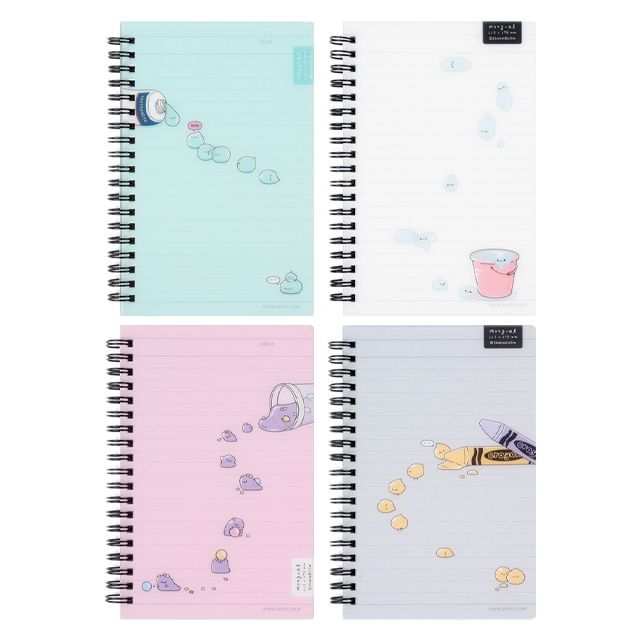 Ssueim &amp; Cclim MongAlMongAl PP Notebook Lined 4 Version Variations Main Image