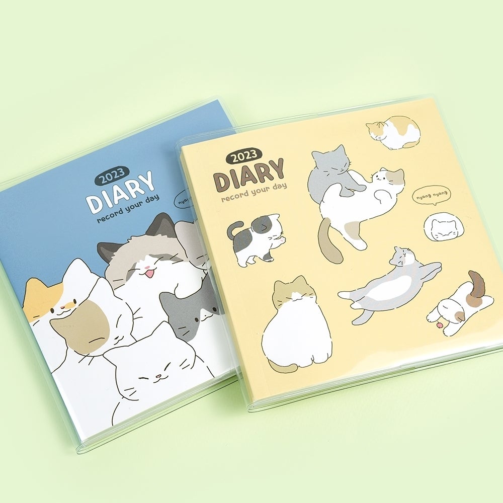 Pinkfoot Nyang Nyang Cats 2023 Diary Journal &amp; Planner 2 Variations Version Main Image