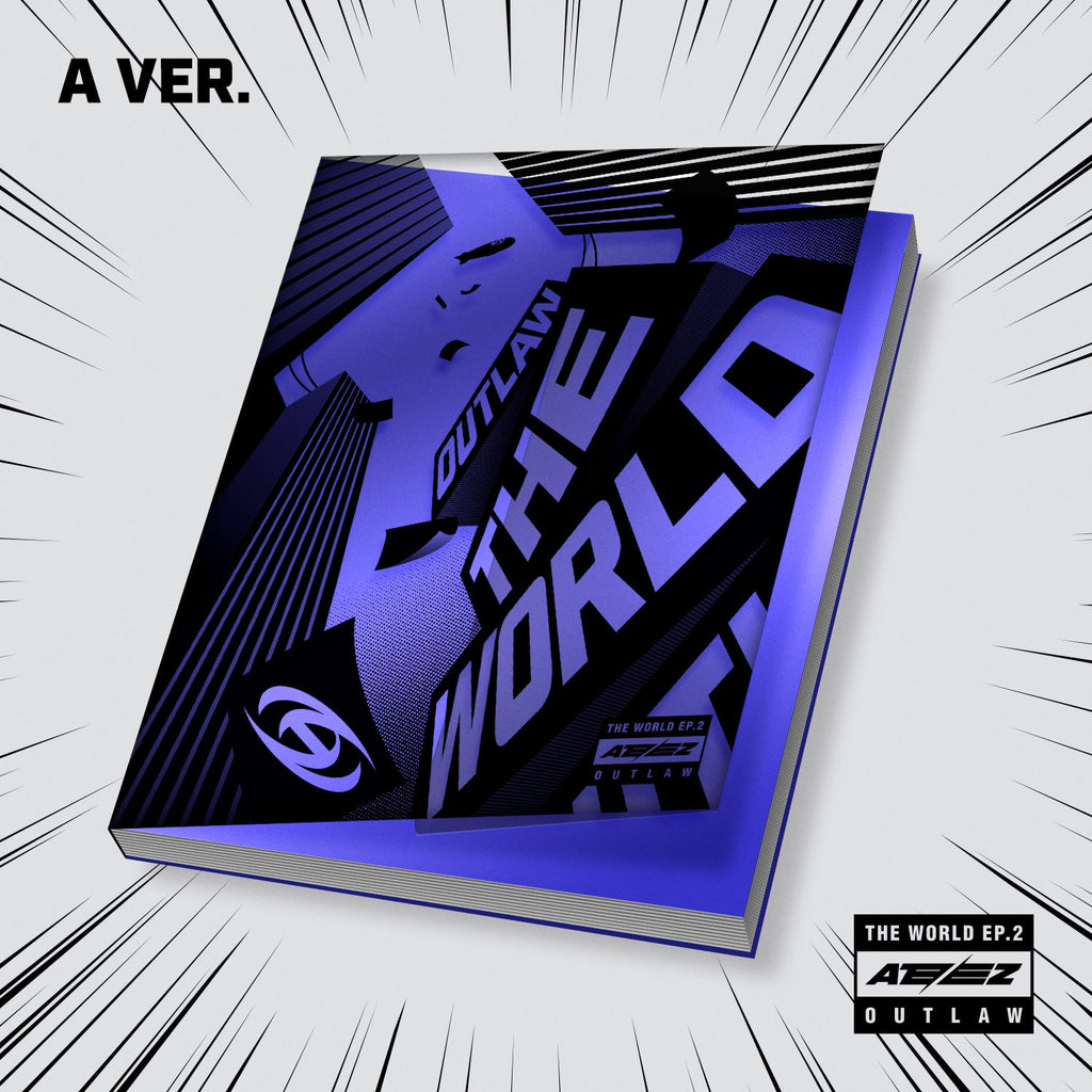 Ateez San The outlet World Ep 2: Outlaw Signed Album SEALED.