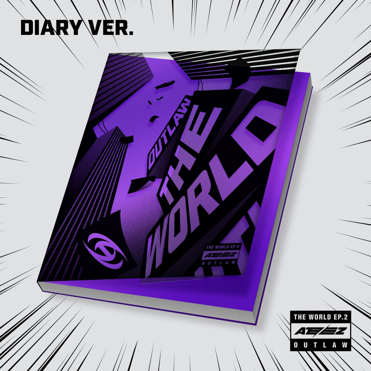 ATEEZ THE WORLD EP 2 OUTLAW 9th EP Album - Diary version main image