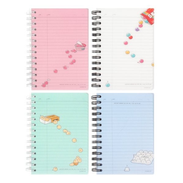 Ssueim &amp; Cclim MongAlMongAl Mini PP Notebook Lined 4 Variations Version Main Image