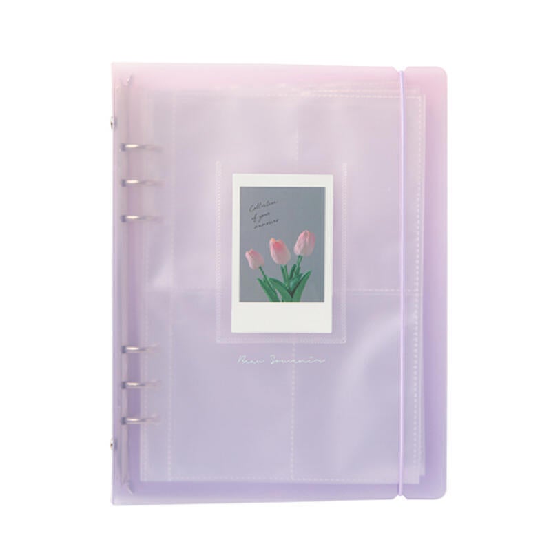Beau Souvenir Tulip A5 Photocard Binder Album Purple - 120 Pockets Main Image