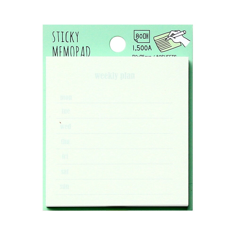 Popofancy Sticky Memopad Notes Green Ver Main Image