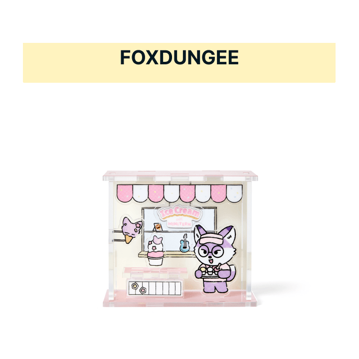 SEVENTEEN Acrylic Stand Ice Cream with MINITEEN Official MD FOXDUNGEE Ver - main image
