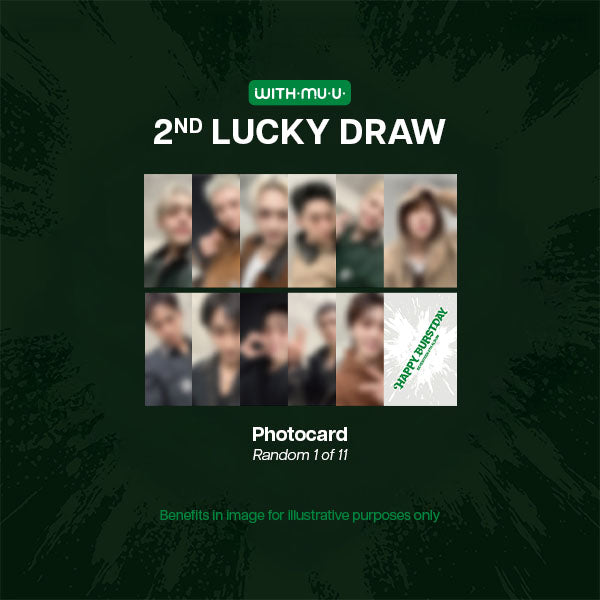 SEVENTEEN HAPPY BURSTDAY 5th Album Withmuu 2nd Lucky Draw POBs