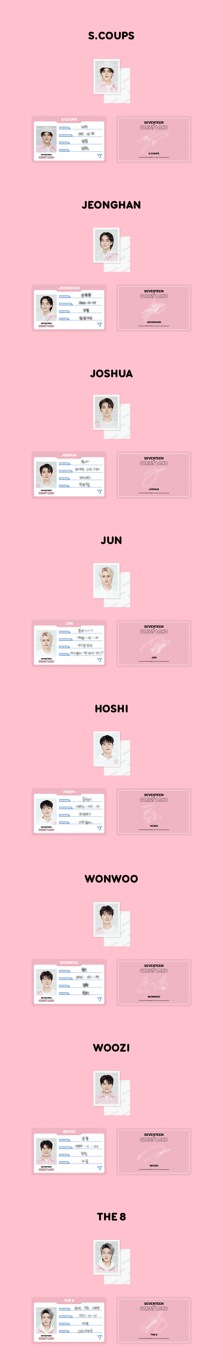 SEVENTEEN - ID Card Holder Set [2023 SEVENTEEN in CARAT LAND] - K