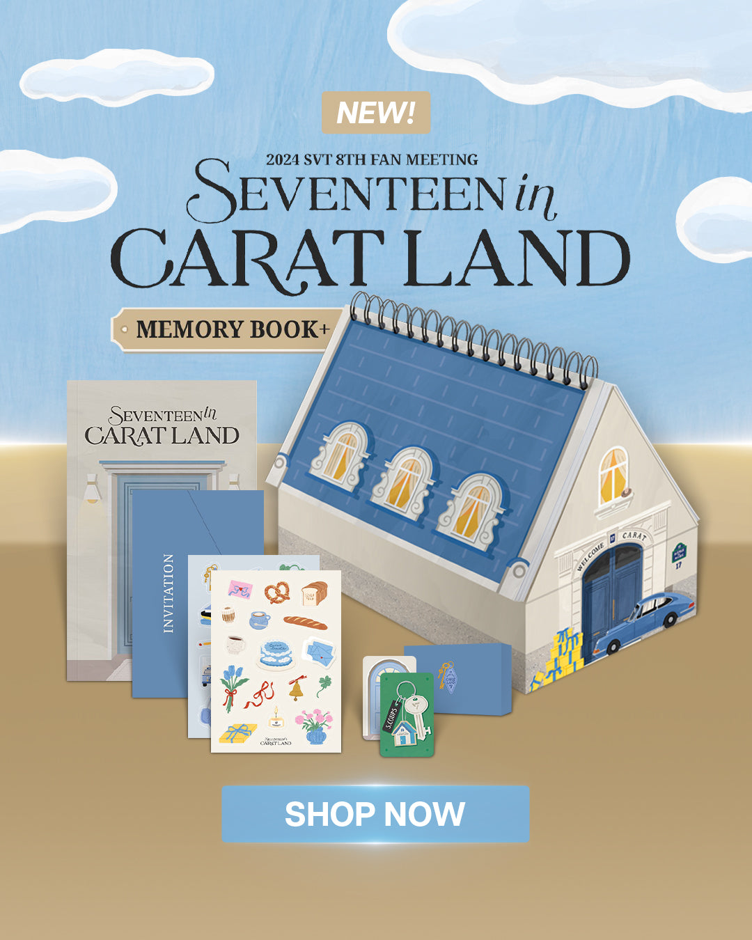 SEVENTEEN 2024 Carat Land Memory Book Banner Mobile