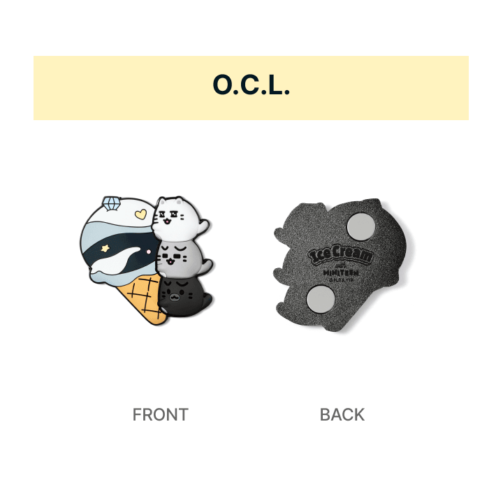 SEVENTEEN Metal Magnet Ice Cream with MINITEEN Official MD OCL Ver - main image