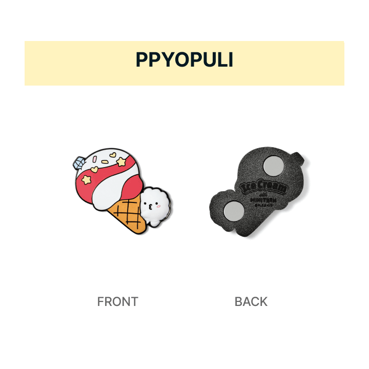 SEVENTEEN Metal Magnet Ice Cream with MINITEEN Official MD PPYOPULI Ver - main image