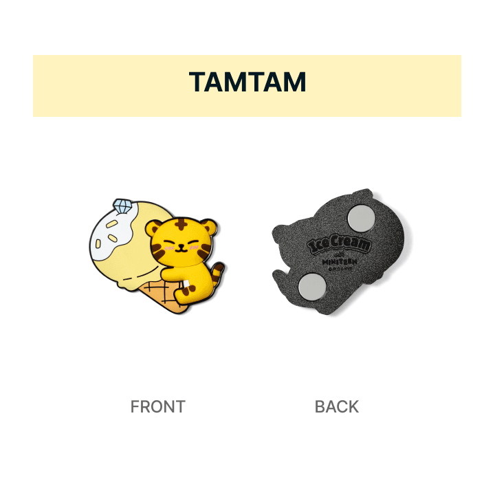 SEVENTEEN Metal Magnet Ice Cream with MINITEEN Official MD TAMTAM Ver - main image