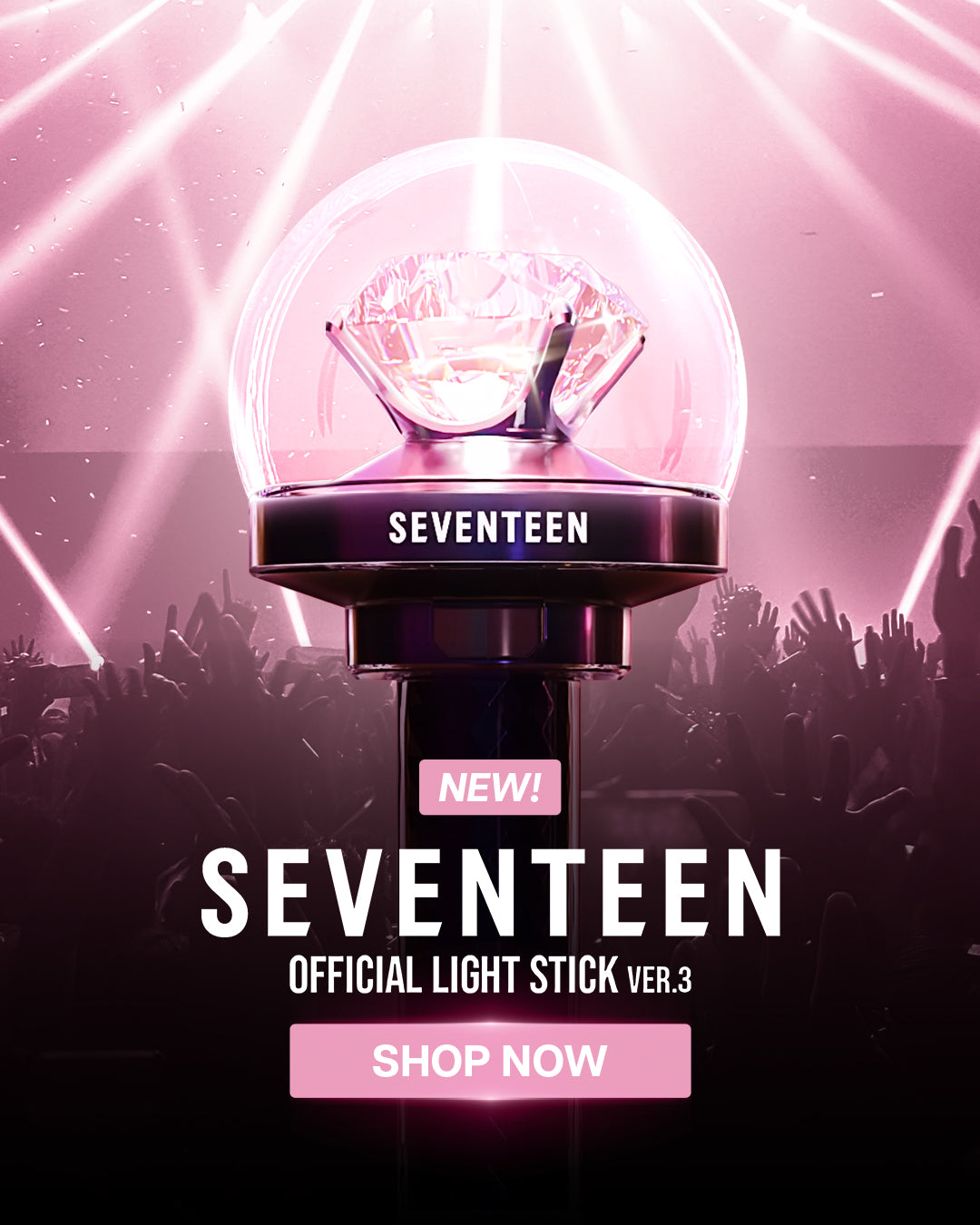 SEVENTEEN Official Light Stick Version 3 Banner Mobile