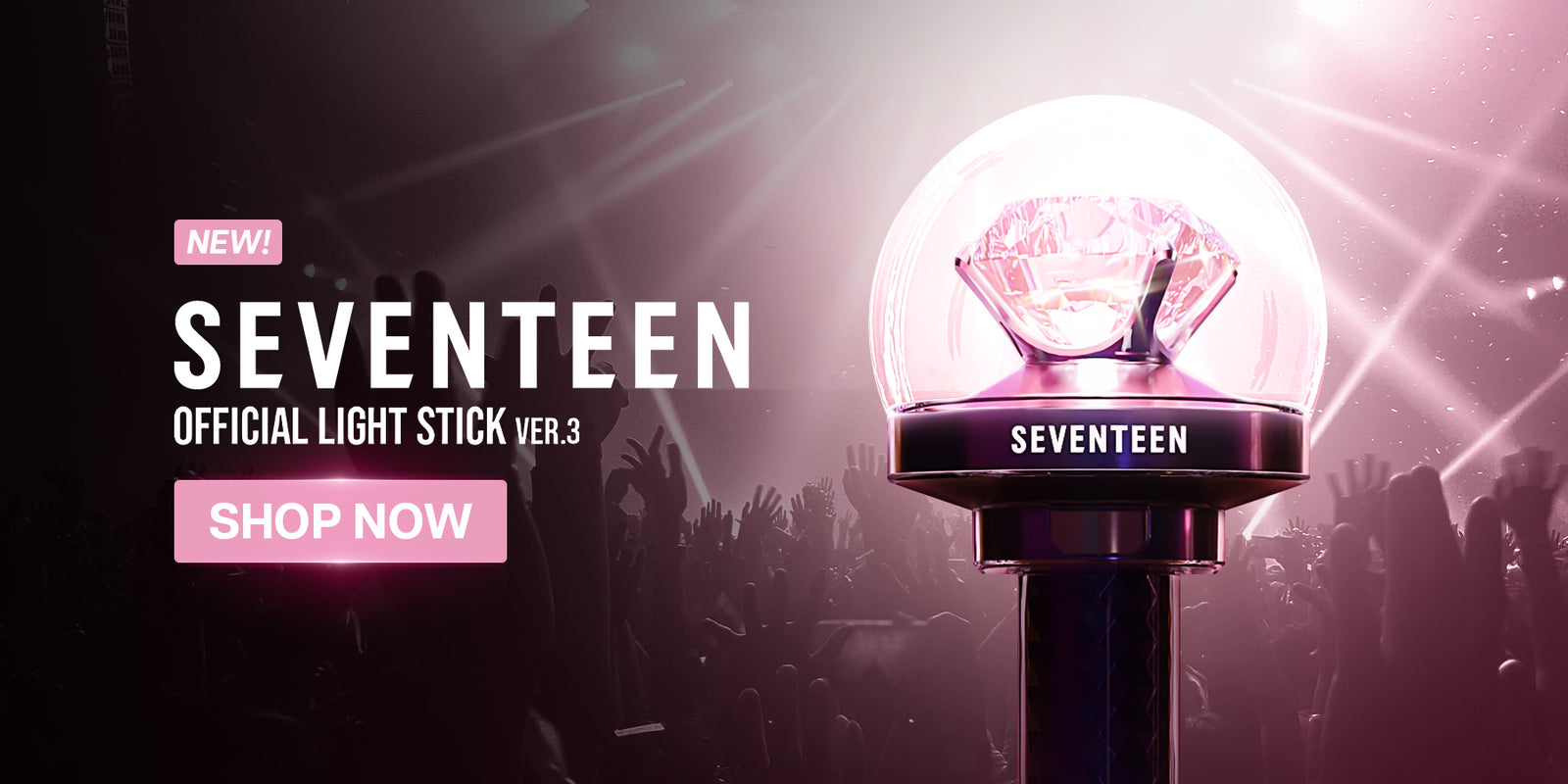 SEVENTEEN Official Light Stick Version 3 Banner