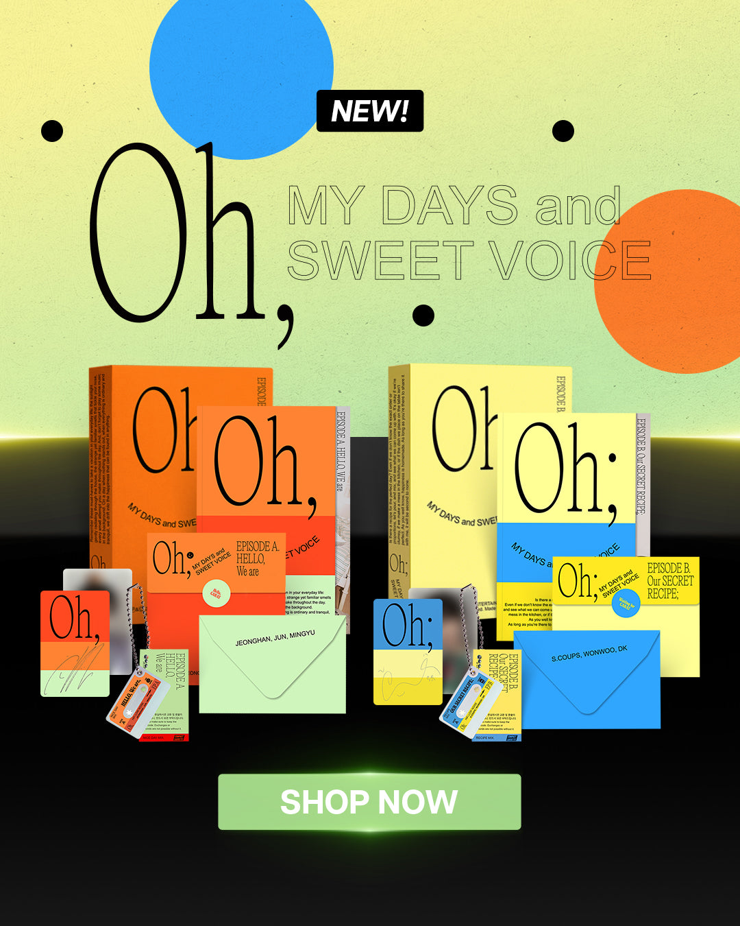 SEVENTEEN Oh My Days and Sweet Voice Banner Mobile