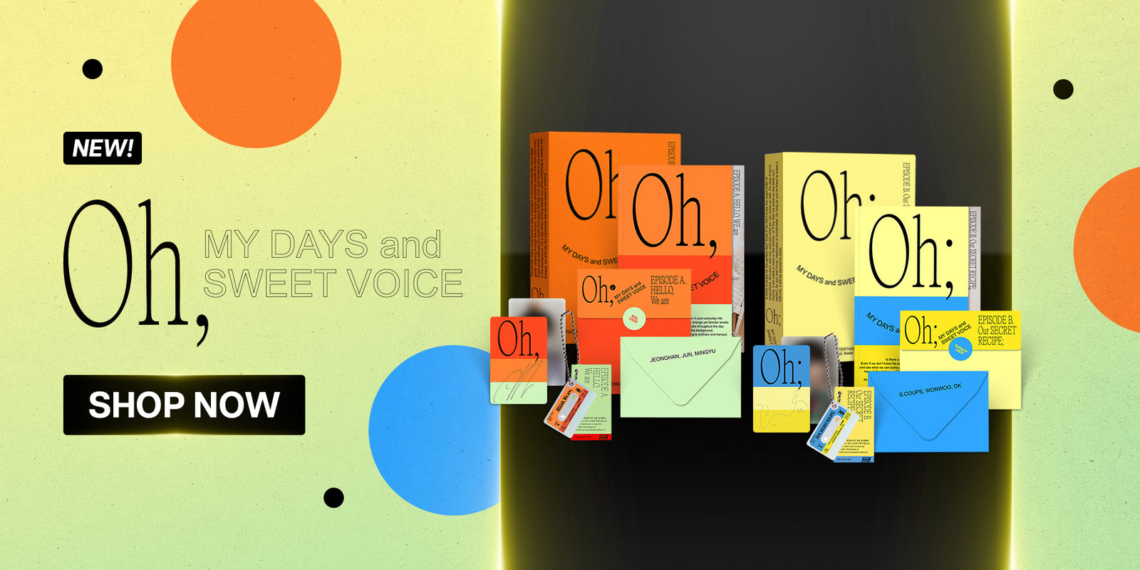 SEVENTEEN Oh My Days and Sweet Voice Banner