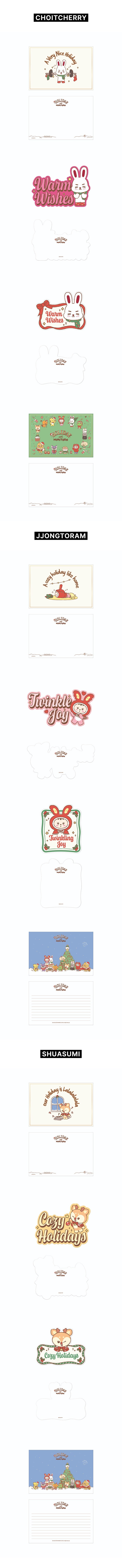 SEVENTEEN - Postcard Set [HOLIDAY with MINITEEN Official MD] - K PLACE