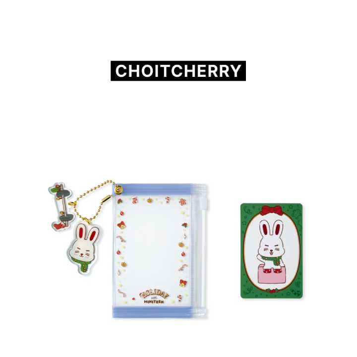 SEVENTEEN PVC Pouch Photo Holder HOLIDAY with MINITEEN Official MD - CHOITCHERRY Version