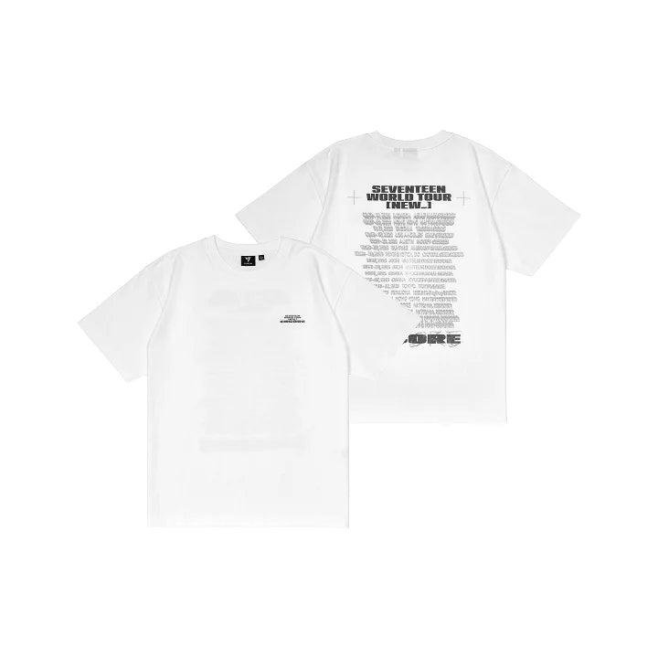 SEVENTEEN SS TShirt White NEW World Tour Encore Official MD - main image