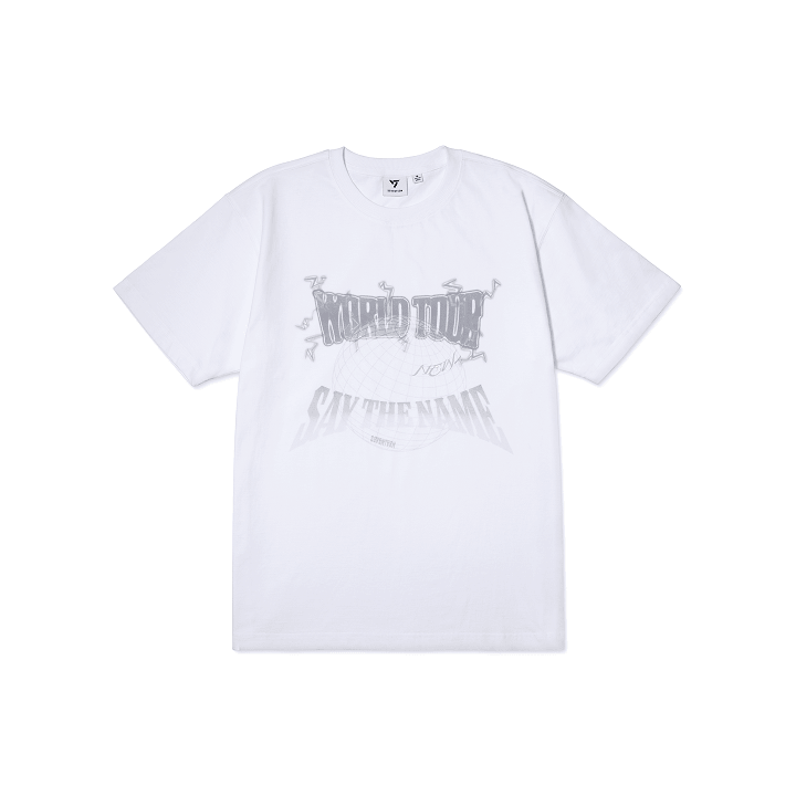 SEVENTEEN S/S T Shirt White NEW World Tour in Incheon Official MD - main image