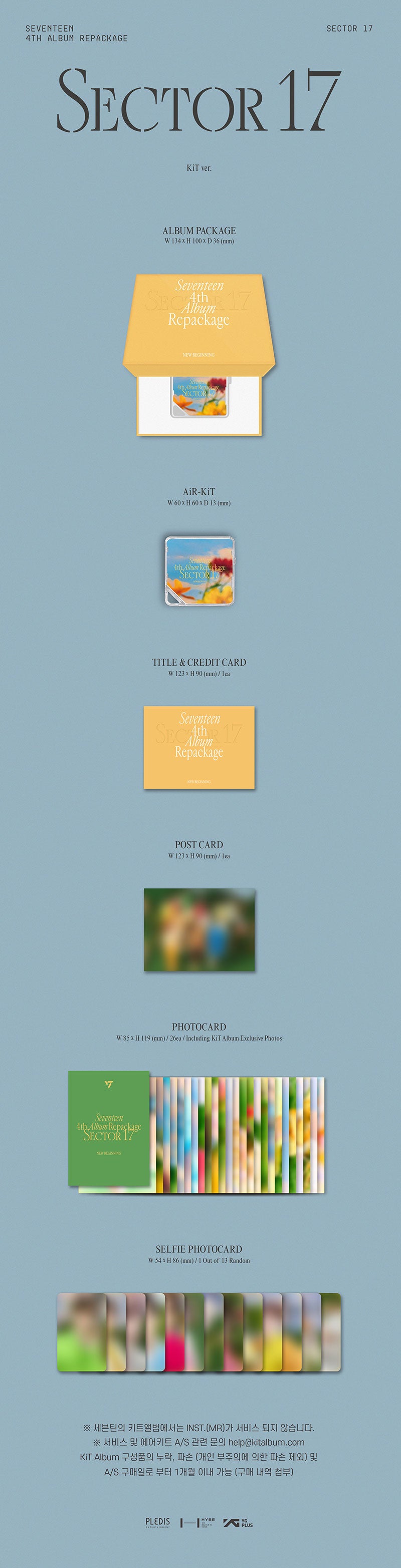 SEVENTEEN - SECTOR 17 [4th Album Repackage - KiT Ver.]