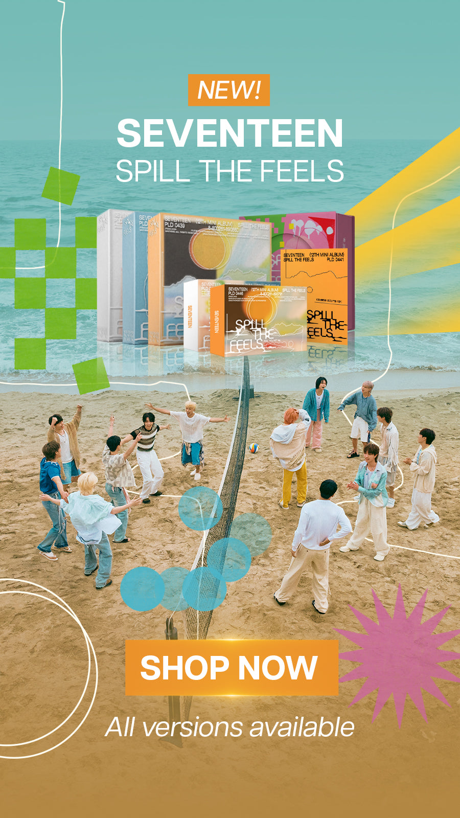 SEVENTEEN SPILL THE FEELS Banner Mobile